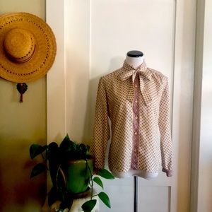 Vintage pussy bow blouse